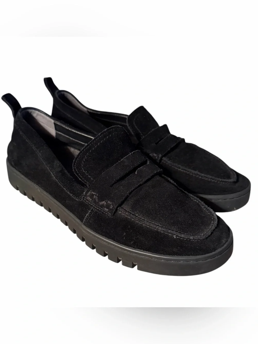 Vionic Uptown Hybrid Penny Loafer. Black Suede Size 9.5